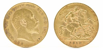 Lot 1440 - An Edward VII half sovereign, 1910.