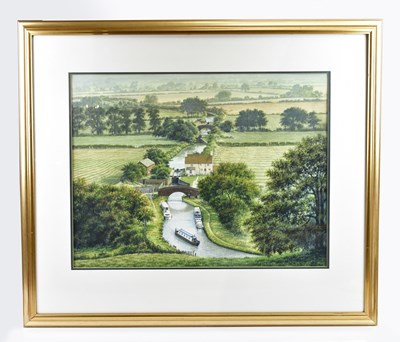 Lot 159 - M.J. PETERSON; two large watercolours, both of...