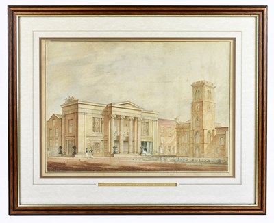 Lot 1544 - UNATTRIBUTED; watercolour, 'View of the...