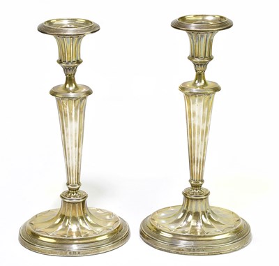 Lot 1099 - ELLIS & CO; a pair of Edward VII hallmarked...