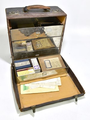 Lot 1005 - An early 20th century leather surgeon's case,...