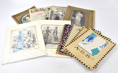 Lot 1496 - A collection of prints, illustrations and...