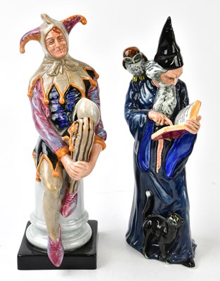 Lot 1737 - ROYAL DOULTON; two figures, 'The Jester',...