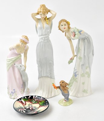 Lot 1740 - ROYAL DOULTON; three Reflection figures, to...