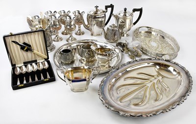 Lot 1006 - A quantity of silver plate including goblets,...