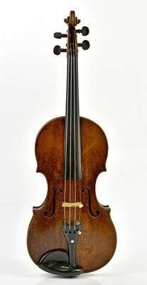 Lot 1228 - A full-size German violin, labelled George...