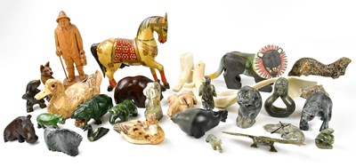 Lot 2047A - A small quantity of Inuit carvings, together...
