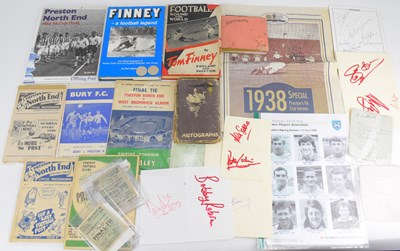 Lot 568 - Two pocket autograph books containing various...