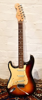 Lot 1273 - SQUIRE; a made in Japan Stratocaster,...