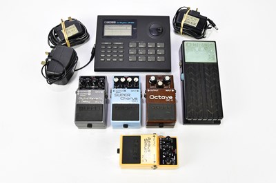 Lot 1293 - BOSS; a group of five guitar effects pedals...