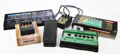 Lot 1294 - A group of guitar effects pedals to include a...