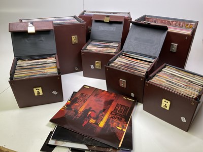 Lot 2107 - A large collection of vinyl records in 6 cases...