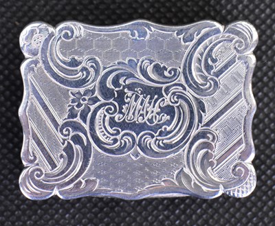 Lot 608 - A Victorian hallmarked silver vinaigrette with...
