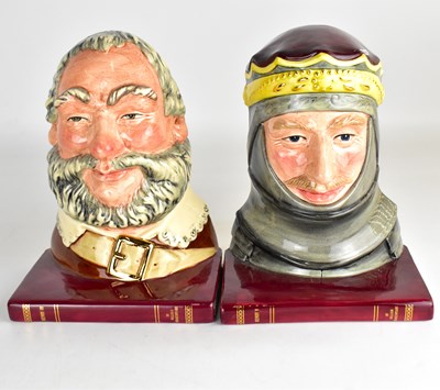 Lot 297 - ROYAL DOULTON; a pair of large ceramic...