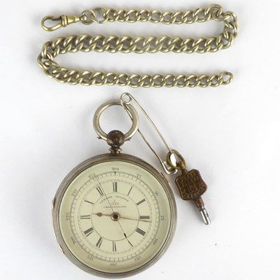 Lot 947 - A hallmarked silver cased open-faced centre...