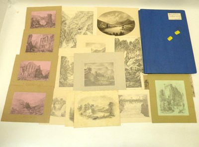 Lot 538 - Seventeen early 19th century well executed pencil studies/drawings