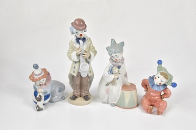 Lot 1427 - LLADRO; three assorted figures to include a...