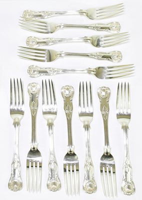 Lot 1169 - PHIILIP WEEKES; twelve George III hallmarked...