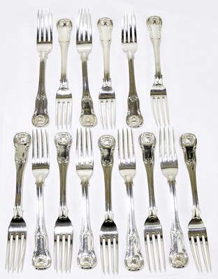 Lot 1170 - WILLIAM CUMMINS; a set of fifteen William IV...
