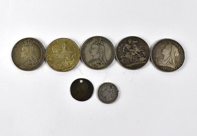 Lot 795 - Four Victorian silver crowns