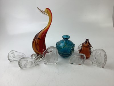 Lot 1781 - MDINA; an Art Glass bottle vase, height 15cm,...