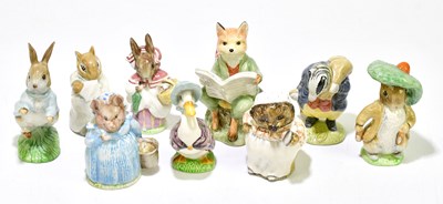 Lot 1765 - BESWICK; eight Beatrix Potter figures...