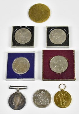 Lot 515 - A WWI medal pair awarded to H.G. Vaughton...