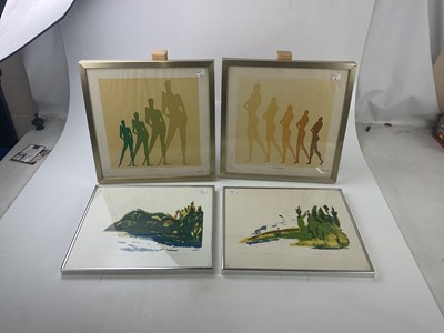 Lot 1612 - BOB SANDERS; a pair of pencil signed limited...