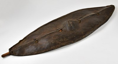 Lot 1576 - A 19th century South Sudanese hippo hide...