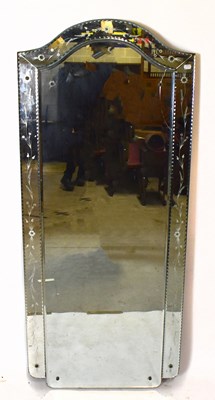 Lot 1469 - A reproduction Venetian style wall mirror,...