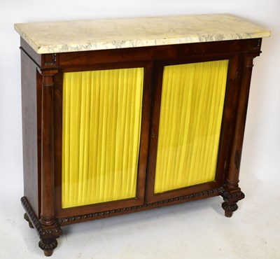 Lot 1700 - A 19th century marble topped rosewood...