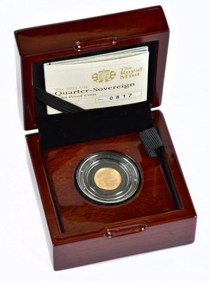 Lot 1454 - An Elizabeth II quarter sovereign, 2011,...