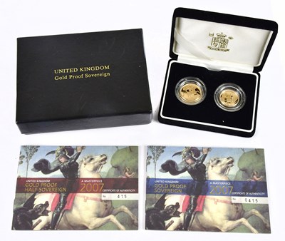 Lot 1393 - An Elizabeth II proof full sovereign and proof...