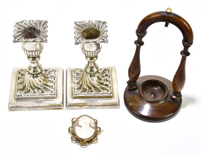Lot 1105 - WALKER & HALL; a pair of Victorian hallmarked...