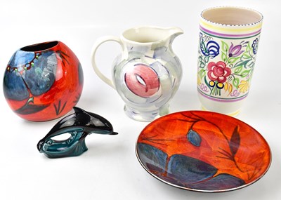 Lot 1786 - POOLE POTTERY; five pieces of contemporary...