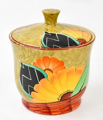 Lot 1787 - CROWN DEVON; an Art Deco hand painted tobacco...