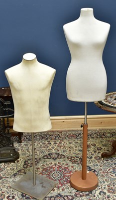 Lot 629 - Two tailors' dummies, to include a taller...