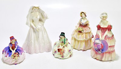 Lot 1733 - ROYAL DOULTON; five assorted figures...