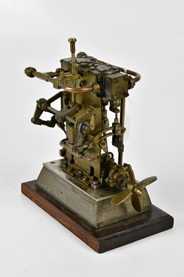 Lot 4395 - A scratch built model of an engine, height...