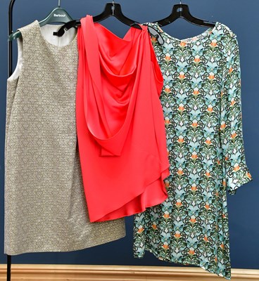 Lot 756 - LOLA; a 100% silk multicoloured short shift...