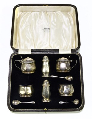 Lot 1289 - DANIEL & ARTER; a George V hallmarked silver...