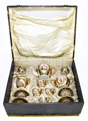 Lot 1636 - VIENNA; a transfer printed bachelor service...