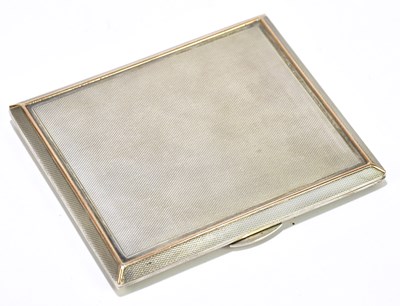 Lot 1142 - A George VI hallmarked silver and gold trimmed...