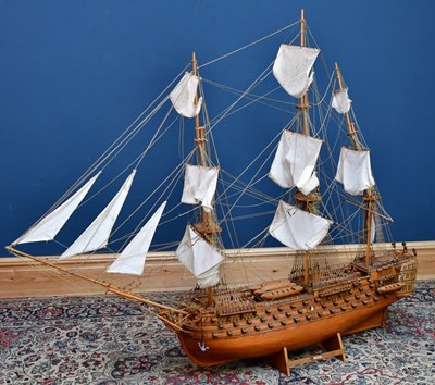 Lot 1115 - A large model of the HMS Victory, height 150cm,...