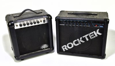 Lot 1175 - ROCK TECH; an amplifier together with a...