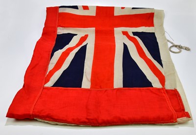 Lot 443 - A massive WWII naval ensign 365 x 165cm and...