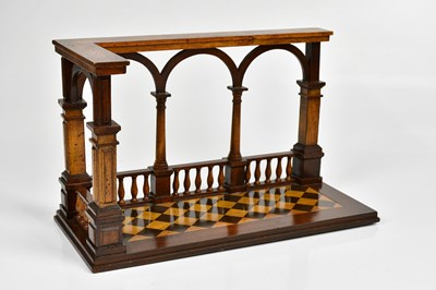 Lot 1061 - PER MARE PER TERRAM; a mahogany book trough...