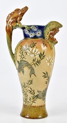 Lot 2227 - DOULTON LAMBETH; a stoneware jug decorated...