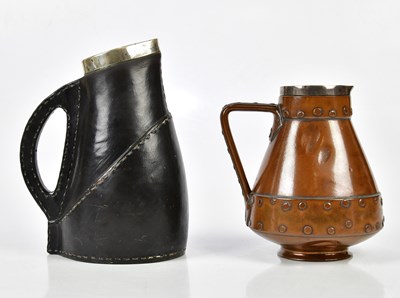 Lot 2228 - DOULTON LAMBETH; a faux leather jug with...