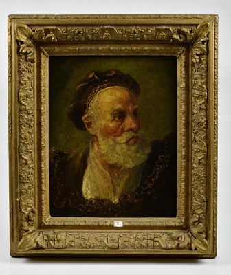 Lot 373 - UNATTRIBUTED; oil on canvas, portrait of...
